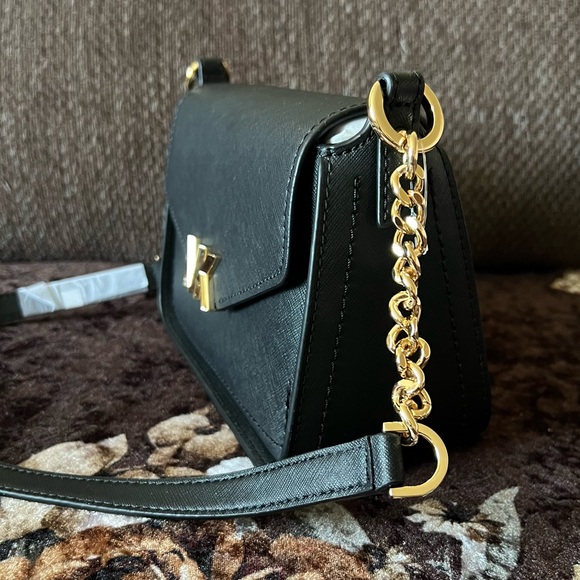 MICHAEL KORS Sylvia Small Flap Closure Gold-Tone Hardware Crossbody Bag NWT - Picture 5 of 15